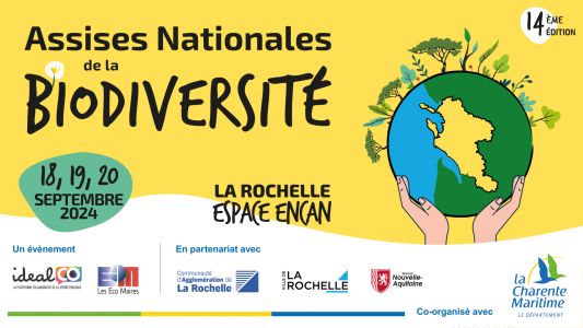 annonce des assises nationales de la biodiversité, 18 au 20 septembre La Rochelle événement idealCO et les Eco Maires